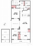 芦屋市三条町 中古マンション間取画像
