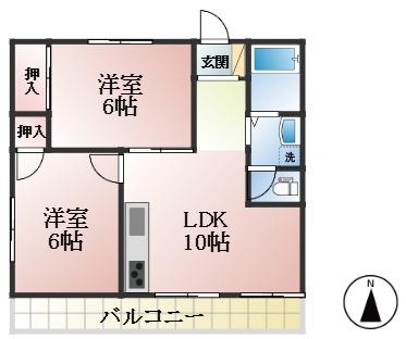 芦屋市東山町 中古マンション間取画像